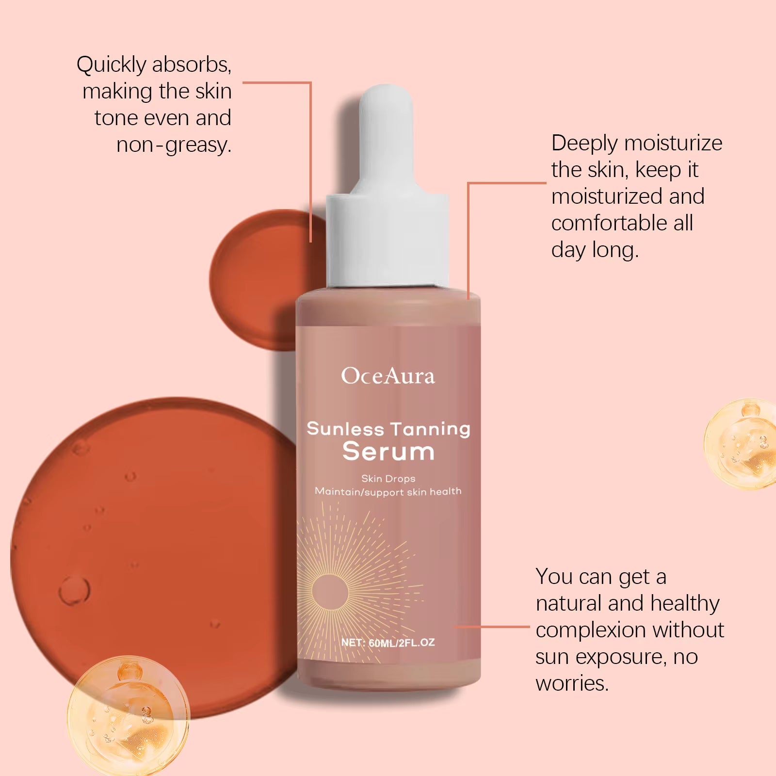 MelanGlow™ Natural Tanning Drops – Boost Your Bronze, Skip the Burn