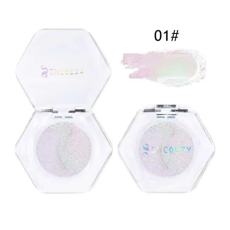 12-Color Chameleon Glitter Eyeshadow Palette – Long-Lasting, Pearlescent Shimmer for Dazzling, Color-Shifting Eye Makeup